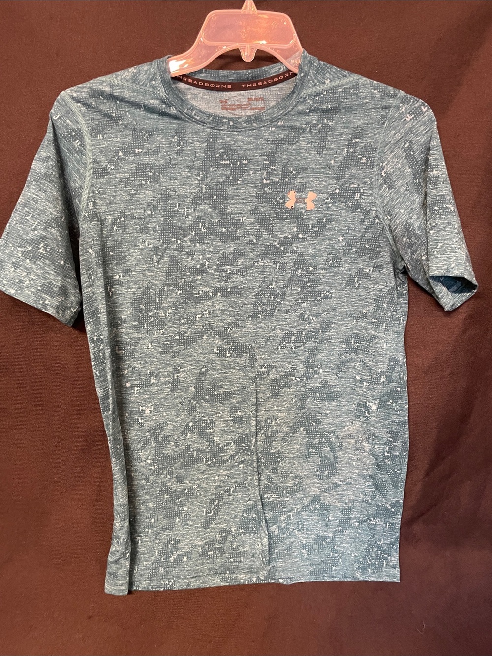 Under Armour Men's Heathered Teal Short Sleeve Training Tee